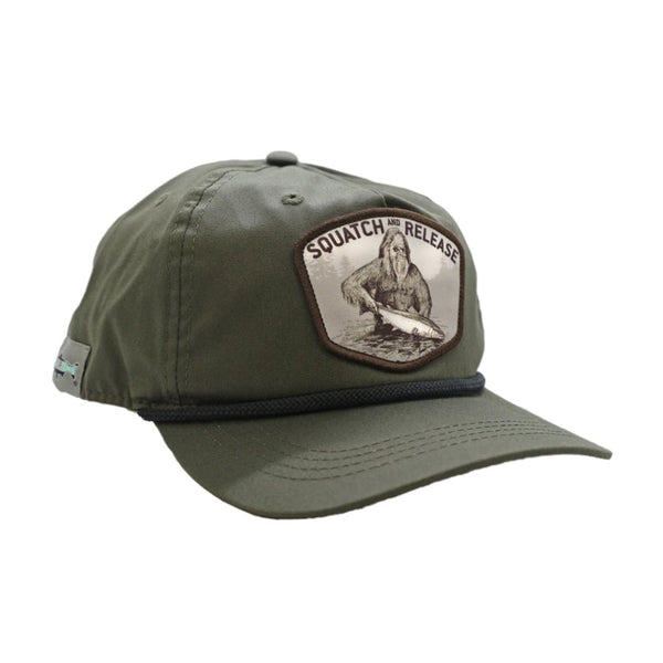 Rep Your Water Squatch and Release Badge Unstructured Hat