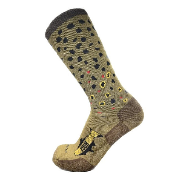 Rep Your Water Brown Trout Merino Blend Socks