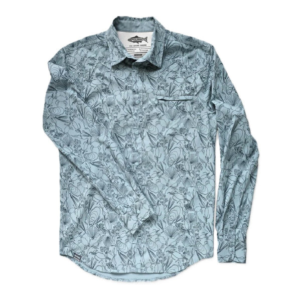 Rep Your Water Men's Wellfleet Long Sleeved Button Down UPF Shirt