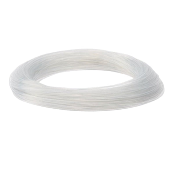 Coiled clear intermediate Rio Mainstream Freshwater Full Sinking Fly Line on a white background.