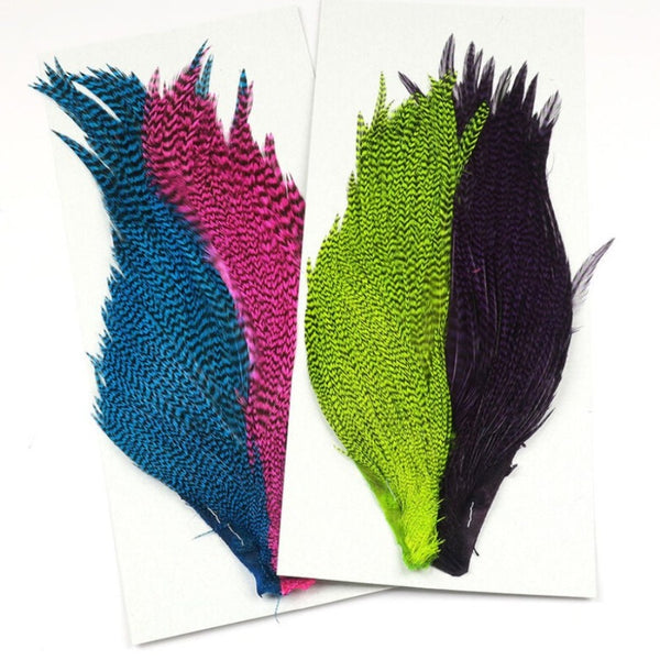 Hareline Tyer's 4 Color Grizzly Streamer Cape Set