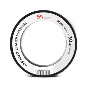 Spool of Scientific Anglers Absolute Leader Material on a white background.