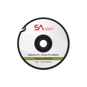 Spool of Scientific Anglers Absolute Trout Stealth Tippet on a white background.