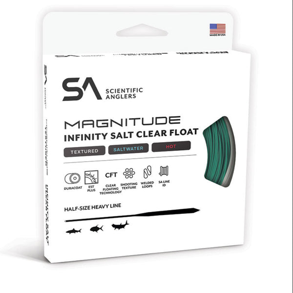 SA Magnitude Textured Infinity Salt Clear Tip Floating Tropical Fly Line