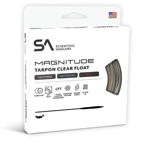 SA Magnitude Textured Tarpon Clear Tip Floating Tropical Fly Line