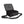 top view of a single sage ballistic reel brief fly fishing reel storage bag in black open and showing the 8 adjustable inside compartments on a white background