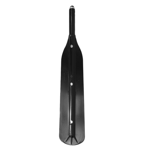 A single black Sawyer DuraMax Composite Oar Blade on a white background.