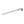 Black and orange Simms Aluminum Wading Staff fully extended on a white background.