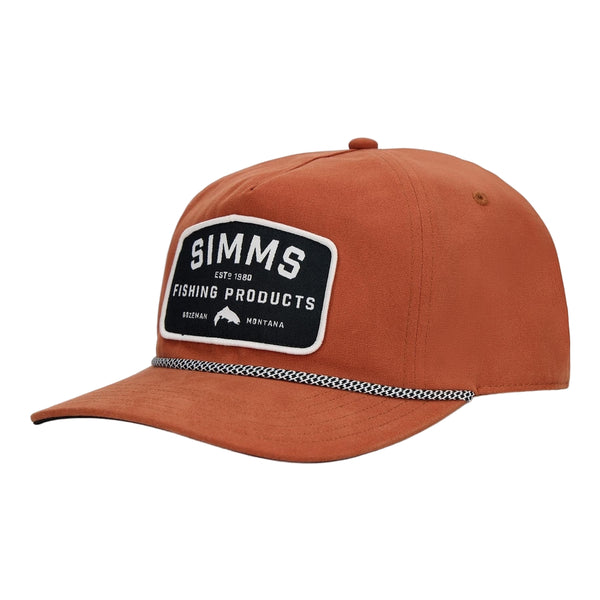 Stonefly color Simms Double Haul Rope Cap with a black logo patch on the front, on a white background.