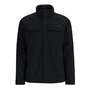 Black Simms Men's Bristol Reversible Jacket on a white background.