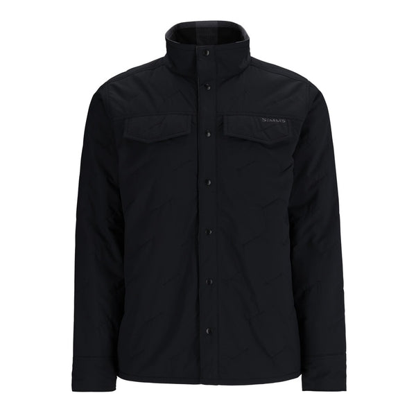 Black Simms Men's Bristol Reversible Jacket on a white background.