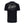 Black t-shirt with Simms Circle Lockup graphic on the back, on a white background.
