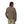 Back view of a person wearing a sturgeon heather Simms Men's Harbor Fleece Sweater on a white background.