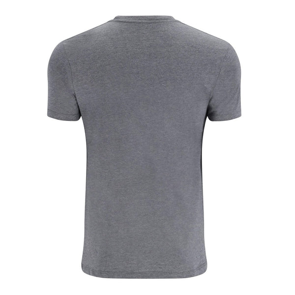 Grey Simms Men's Hook and Loop t-shirt on a white background.