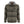 Simms Men's Santee Flannel Hoody in green and brown stripe with a grey hood on a white background.