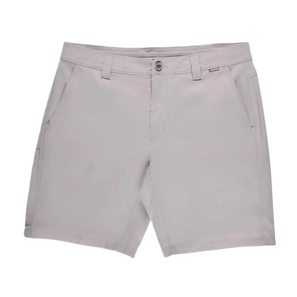 Slate grey Simms Men's Superlight Shorts on a white background.