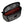 Black and gray Simms Scout Hip Pack bag with orange accents shown open from the top on a white background.