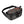 Black and gray Simms Scout Hip Pack bag with orange accents shown from the top on a white background.
