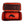 Black Simms Tailwind 80 liter duffel bag with orange interior open on a white background.