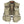 Front of the tan Simms Tributary Fishing Vest with multiple pockets and mesh design on a white background.