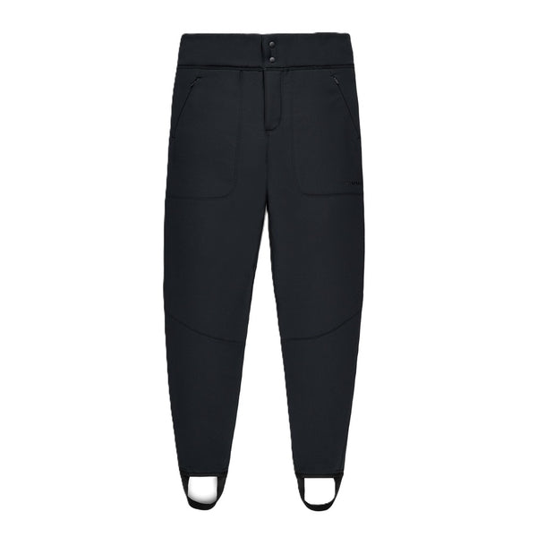 Black color Simms Women's Strata 330 Fleece Bottoms on a white background.