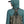 Back view of a person wearing Simms Women's Tributary Stockingfoot Waders zoomed in on the crossover shoulder strap details on a white background.
