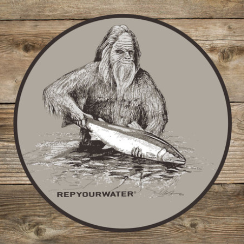 Rep Your Water Squatch and Release Sticker