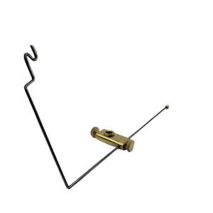 Terra Adjustable bobbin cradle, designed to fit standard vise posts, on a white background.