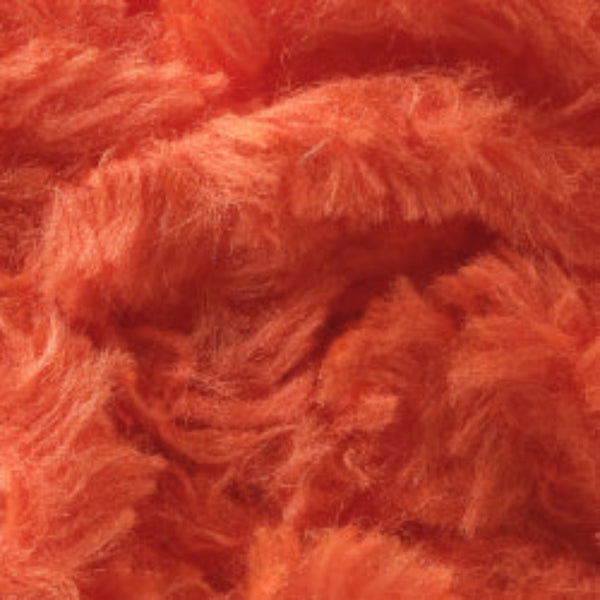 Close up of Textreme Fab-ulous Chenille Synthetic Fly Tying Chenille in fluorescent fire orange.