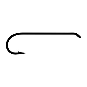 An illustration of a Tiemco TMC-5263 Nymph Streamer Hook with a down-eye designed for fly tying streamers and nymphs, on a white background.