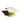 A pair of Umpqua Fishalicious Streamers, one white one and one green and black one, on a white background.