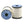 Two spools of white UNI Big Fly fly tying thread on a white background.