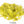 A pile of dyed fluorescent yellow English partridge neck feathers on a white background.