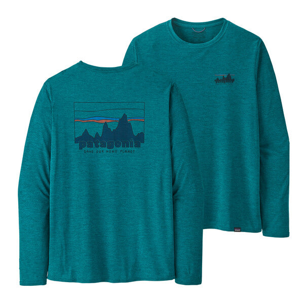 Men's Long-Sleeved Capilene® Cool Daily Graphic Shirt - Waters - Patagonia  Elements