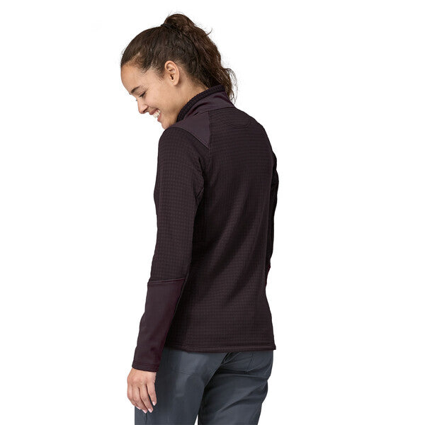 Patagonia Women's Long Sleeved R1 Fitz Roy Trout 1/4 Zip Pullover (Clearance)
