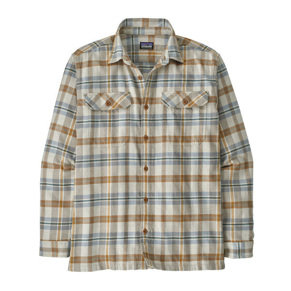 Patagonia Men's Long Sleeved Organic Cotton Midweight Fjord Flannel Shirt
