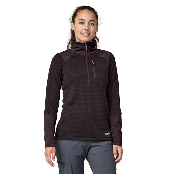 Patagonia Women's Long Sleeved R1 Fitz Roy Trout 1/4 Zip Pullover (Clearance)