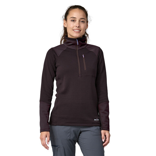 Patagonia Women's Long Sleeved R1 Fitz Roy Trout 1/4 Zip Pullover