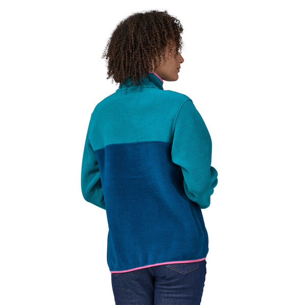 Patagonia Synchilla Snap T Fleece Tie Dye Jacket Blue Women's Size