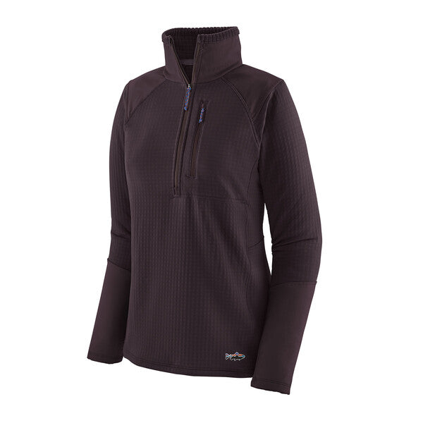 Patagonia Women's Long Sleeved R1 Fitz Roy Trout 1/4 Zip Pullover (Clearance)