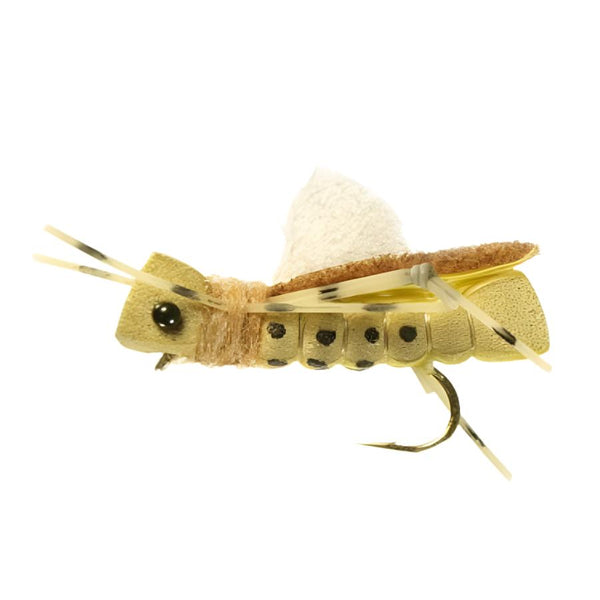 YFG Flies White Cloud Hopper Foam Dry Fly