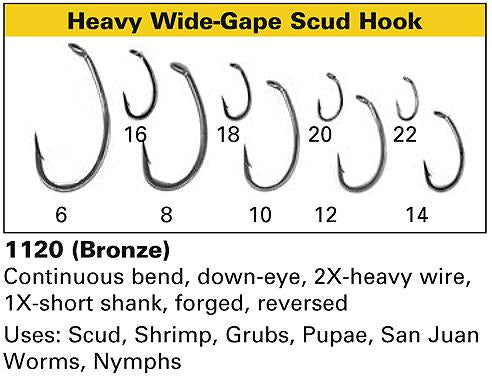 Daiichi 1120 - Wide Gape Scud Hook - Heavy