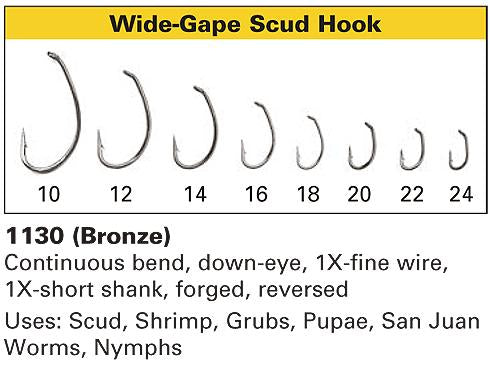 Daiichi 1130  - Wide Gape Scud Hook