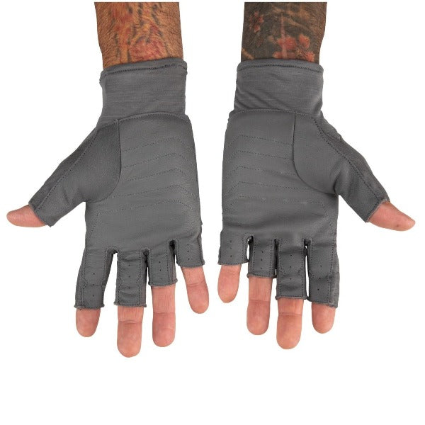 Simms SolarFlex UPF 50 Fingerless Fishing Gloves, Unisex, Sterling, Small, Fishing  Gloves -  Canada