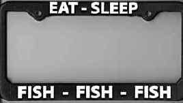 Fly Fishing Licence Plate Holder