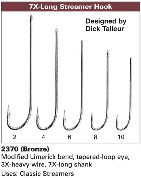Daiichi 2370 - Traditional Streamer Hook - 7X Long
