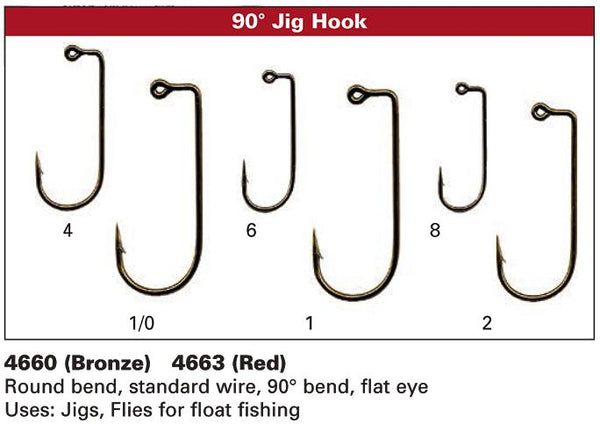Daiichi 4660 - Aberdeen Jig Hook - 90° Bend