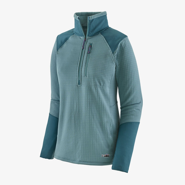 Patagonia Women's Longsleeved R1 Fitz Roy Trout 1/4 Zip (Clearance)