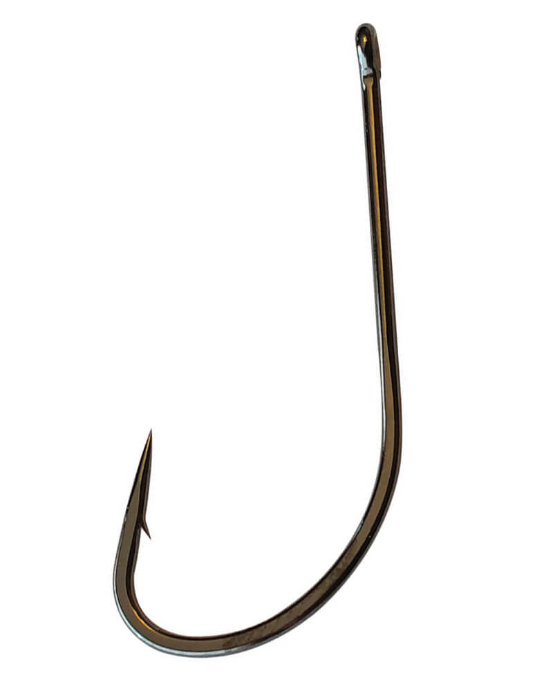 Gamakatsu Tanago Hook With Thread – No. 0.3, Brown, Pack Of 10 (Includes Thread)