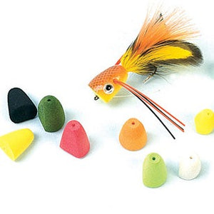 Fly-Fishing Popper Bodies with Hooks